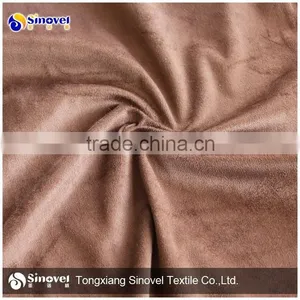 100% Polyester Suede Fabric/warp Knitted Suede/garment Suede thumbnail-1