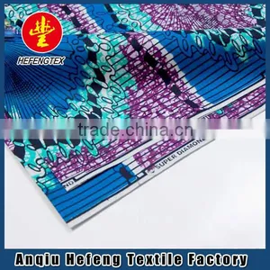 100% Cotton African Wax Printed Fabric thumbnail-1