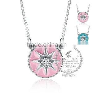 925 Sterling Silver Glue Sea Star Necklace Fashion Women Necklace Jewelry Supplies 6360480 thumbnail-1