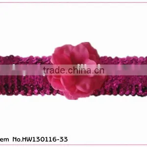 Sequin Hairbands,silk Flowers Headband,hair Accessories thumbnail-1