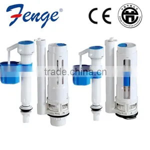 Cistern Fitting Mechanisms Dual Push Button Flush Valve Adjustable Fill Valve thumbnail-1