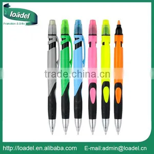 Plastic Retractable Promotion Highlighter Pen thumbnail-1
