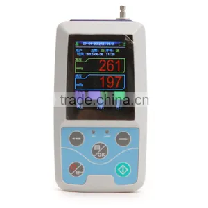 2016 Cheapest CE&ISO Color Big LCD Ambulatory Blood Pressure Holter Monitor System English/ Spanish RM-ABPM2 thumbnail-2