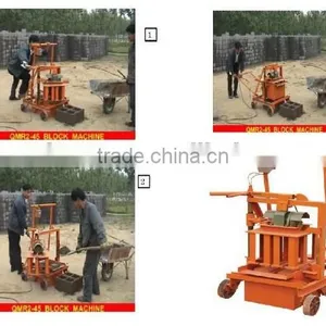 Low Investment Business Manual Mobile QMR2-45 Laying Egg Block Machines China Product thumbnail-3