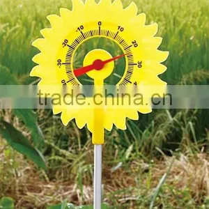 Garden Bimetal Sunflowers Thermometer Hygrometer Wholesale thumbnail-1