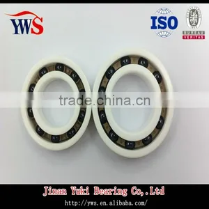 PEEK Cage ZrO2 Outer Rings Si3N4 Balls 6006 ZrO2 Full Ceramic Bearing thumbnail-6