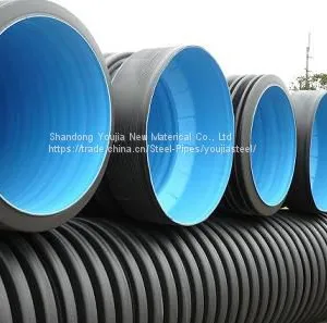 High Quality Large Diameter Doubl Wall Corrugated HDPE Drainage Pipe thumbnail-2