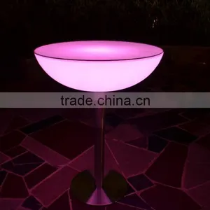 PE Plastic Remote Control LED Bar Tables/color Changing LED Cocktail Tables/illuminated LED Light up Table thumbnail-3