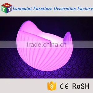 Lovely and Comfortable Plastic Glowing Design LED Single Sofa With Texture thumbnail-3