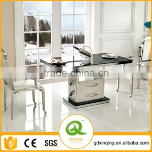 TH354 Modern Furniture Luxuy Black Kitchen Tables Sets thumbnail-1