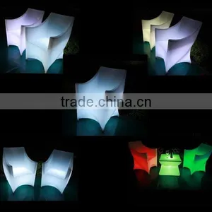 New Arrival Plastic With LED Bar Stool With Bar Stool Parts for Club thumbnail-5