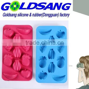2015 FDA Hot Selling Fruit Shaped Silicone Ice Cube Tray thumbnail-1