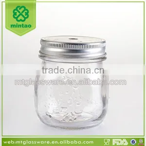 Cheap Mini Clear Glass Mason Jar With Silver Screww Top Metal Lid thumbnail-1
