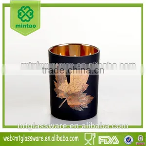 Machine Made Black Colored Maple Shape Candle Cups thumbnail-1