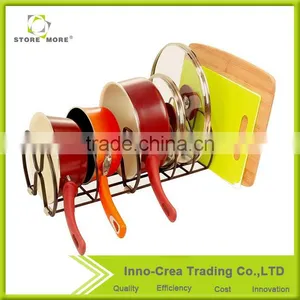 Fashional Kitchen Wire Pot And Pan Storage Rack thumbnail-1