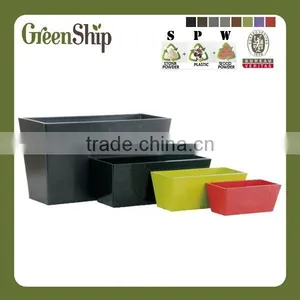 Decorative Large Rectangular and Square Indoor Colorful Painting Planter Box thumbnail-2