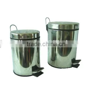 Durable Holiday Promotion Pedal Storage Bin Stainless Steel Trash Can Ash Bin thumbnail-2