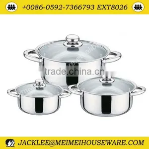 6Pcs S/s Handle & Stainless Steel Cookware Set thumbnail-1