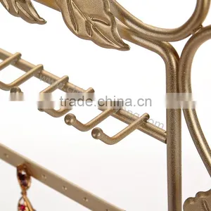 Metal Jewelry Display Stand Flower Earrings and Necklace Display thumbnail-4