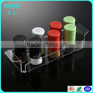 Wholesale Custom Lucite Plastic Rectangle Pop Acrylic Serving Tray Acrylic Condiments Tray thumbnail-1
