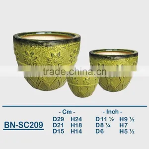 Vietnamese Ceramic Glazed Indoor Pot/ Indoor Planter BN-SC208 thumbnail-2