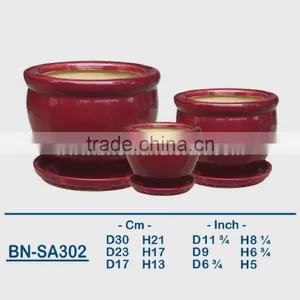 Vietnamese Ceramic Glazed Indoor Pot/ Indoor Planter BN-SA299 thumbnail-5