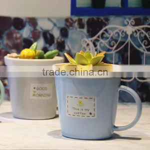 Ceramic Cactus Lid Coffee Mug thumbnail-4