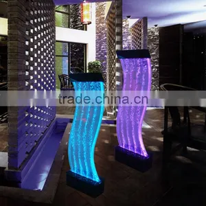 S Shape Led Water Bubble Screen Living Room Decoration thumbnail-6