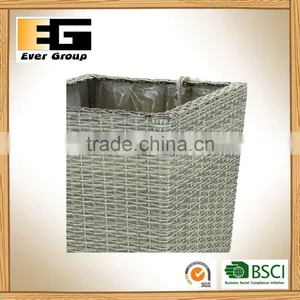 Excellent Quality Plastic Rattan PE Storage Basket and Decoration Parden Planter thumbnail-5