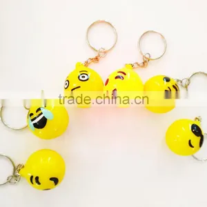 Fashion Design Various Led Flashing Light Emoji Keychain thumbnail-2