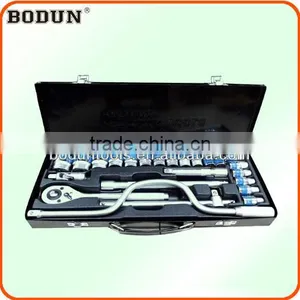 D6008-2 1/2" 24 PCS Curved Rod Socket Wrench/spanner Tool Set thumbnail-1