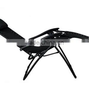 2 Pack Garden Folding Black Infinity Zero Gravity Lounge Chair thumbnail-5