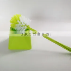 Plastic Toilet Bowl Brush With Holder thumbnail-1