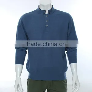Computerized Sweater Knitting Machine for Men Grey Woolen Sweater Knitting With Cheape 1/4zipper Machine Price thumbnail-1