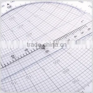 Kearing Brand,#KCRP- 5 White Slide Graphic Student Plotter/flight Computer Equipement for Pilot thumbnail-4