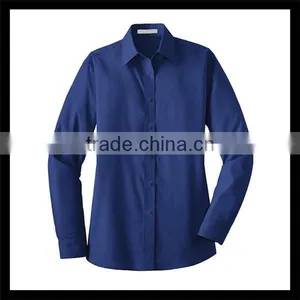 Newest Fashion Non-iron Dark Blue Deep v Neck t Shirt Mens for Promotion thumbnail-1