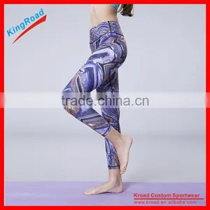 2017 High Quality Compression Tights, High Waistband Yoga Fitness Leggings Women thumbnail-1
