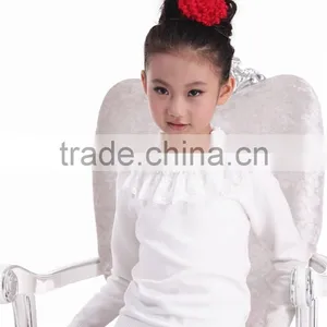 Baby Girls Bottoming Shirt Sweater/kids Girl Lace Sweater thumbnail-1