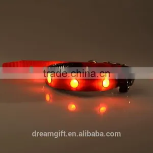 2015 New Design LED Flashing Dog Collar 6 PCS Diamond Amazing Beautiful Pet Collar thumbnail-6