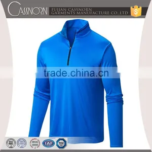 Comfortable Zipper Collar Moisture Man Sports T-shirt thumbnail-1