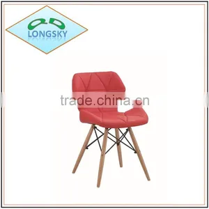 Popular Design Hot-sale Leather Chair With Wooden Legs thumbnail-4
