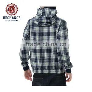 PQ205 Shell 60% Nylon,40% Cotton With Water Repellent Coating Men's Plaid Jacket thumbnail-2
