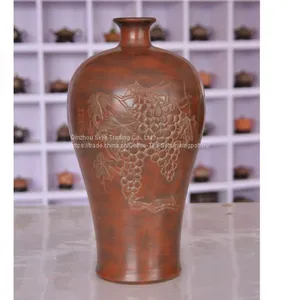Grape Fruit Chinese Hand Painting Bone China Vase Decorative Vase thumbnail-1