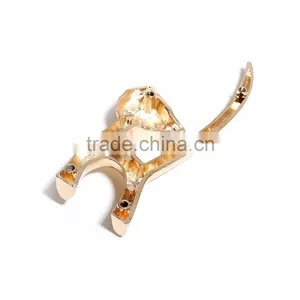 Zinc Based Alloy Purse Accessories Gold Plated 10.8cm(4 2/8") x 4.2cm(1 5/8"), 1 Piece thumbnail-2