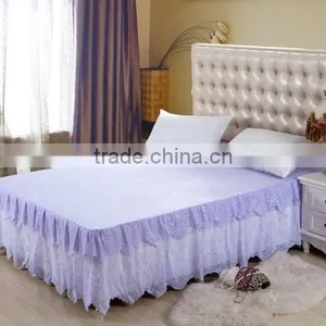 Luxury Star Hotel Bed Skirt With Embroidery thumbnail-1