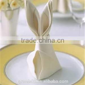 OEM Custom 100% Cotton Solid Color Wedding Napkin thumbnail-3
