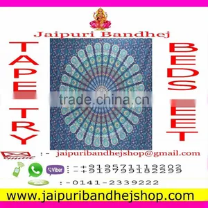 Jaipuri Mandala Cotton Tapestry thumbnail-2