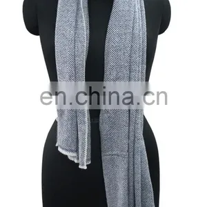 Herringbone Pashmina Wool Shawls,Stoles 2017 thumbnail-4