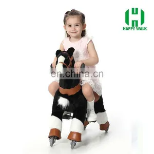 HI Indoor Playground Plush Walking Ride on Horse Toys thumbnail-2