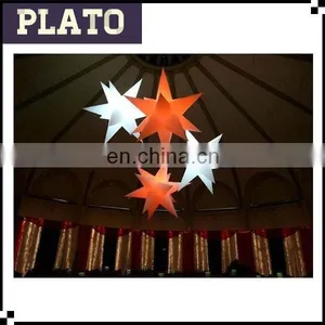 Collorful Large Inflatable Gilter LED Star Shape Decoration for Christmas thumbnail-1